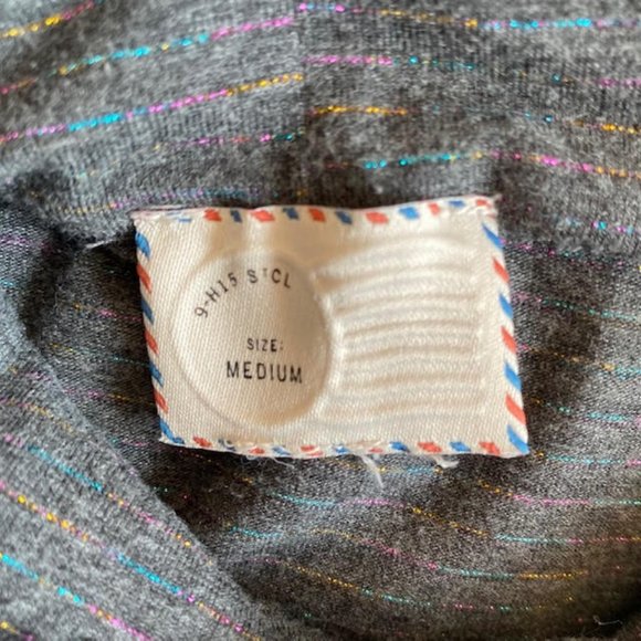 Anthropologie Postmark Liz Rainbow Shimmer Turtleneck - Picture 4 of 10